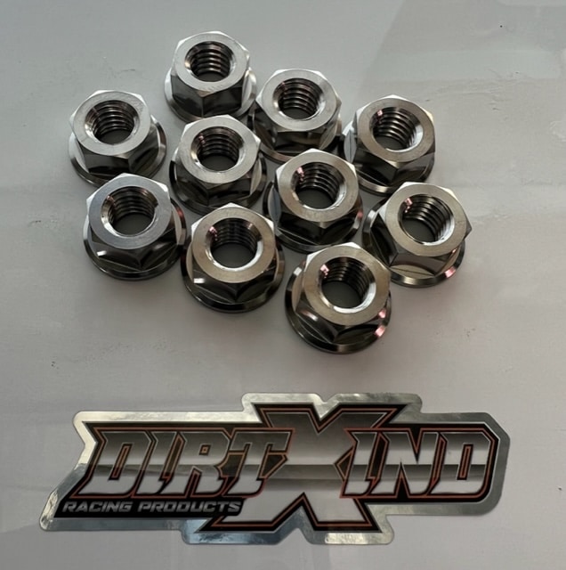 STEEL 3/8 UNC FRONT FLANGED WHEEL NUTS (10 PIECE)